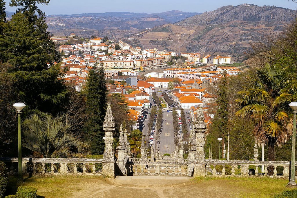 Vista de Lamego através de Nossa Senhora dos Remédios