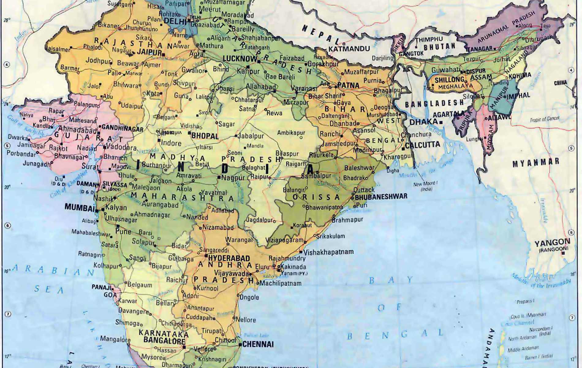 Mapa da India