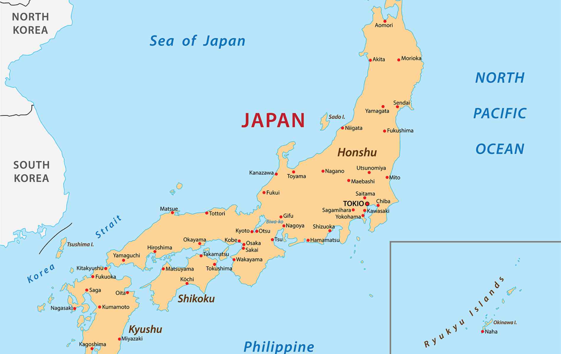 Mapa do Japão