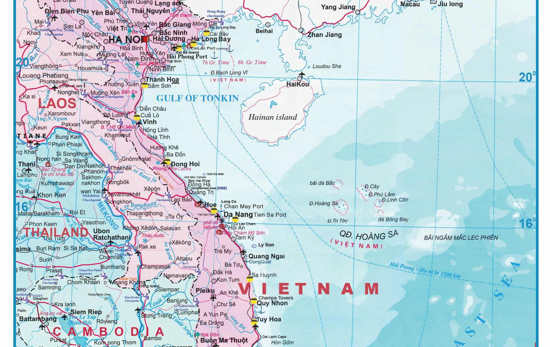 Mapa do Vietname
