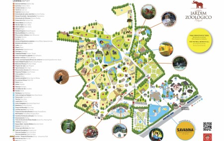 Mapa do Zoo de Lisboa