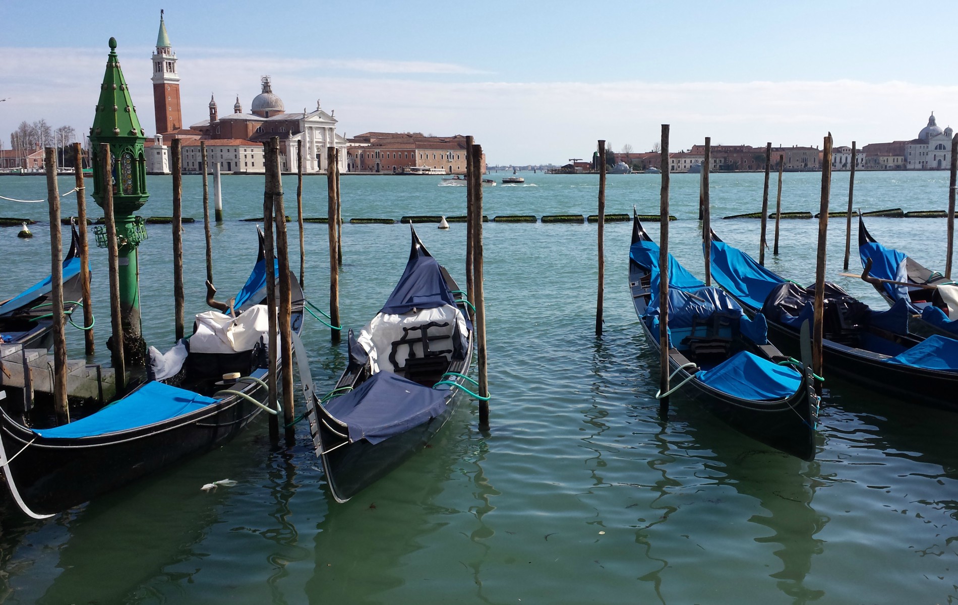 Gondolas em Veneza
