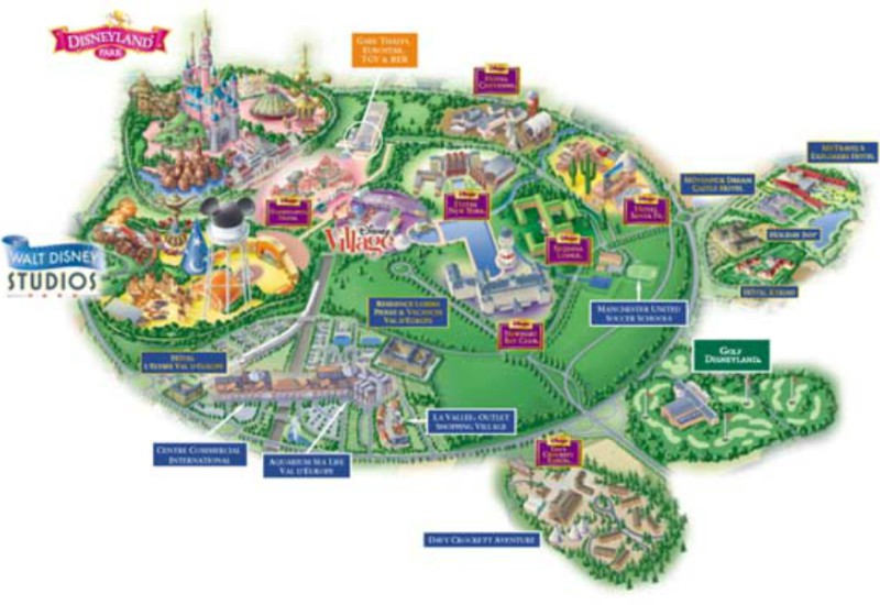 Mapa da Disneyland Paris