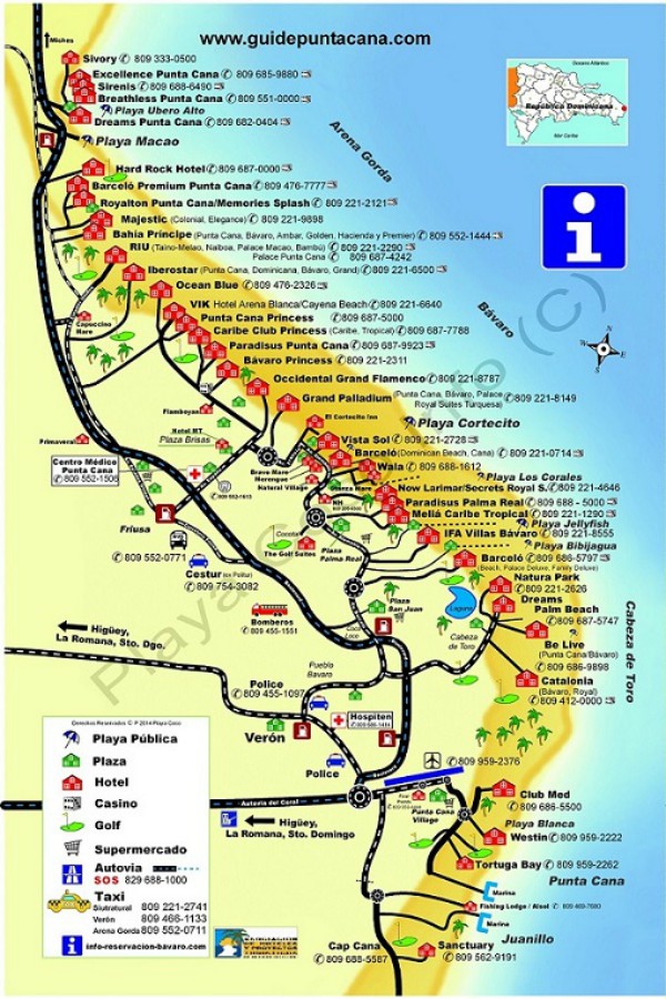 Mapa de Punta Cana